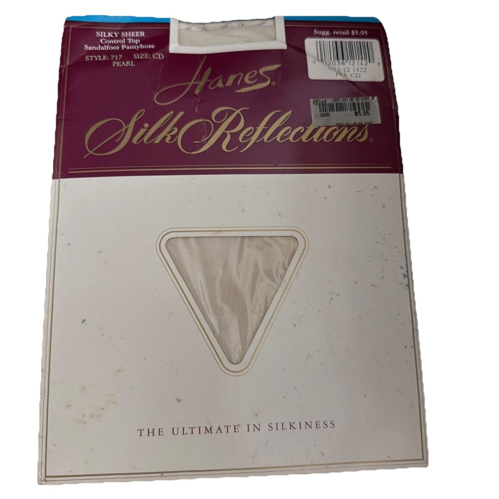 NEW HANES SZ CD SILK REFLECTIONS Silky Sheer Control Top Pantyhose 5'4-6'0 In